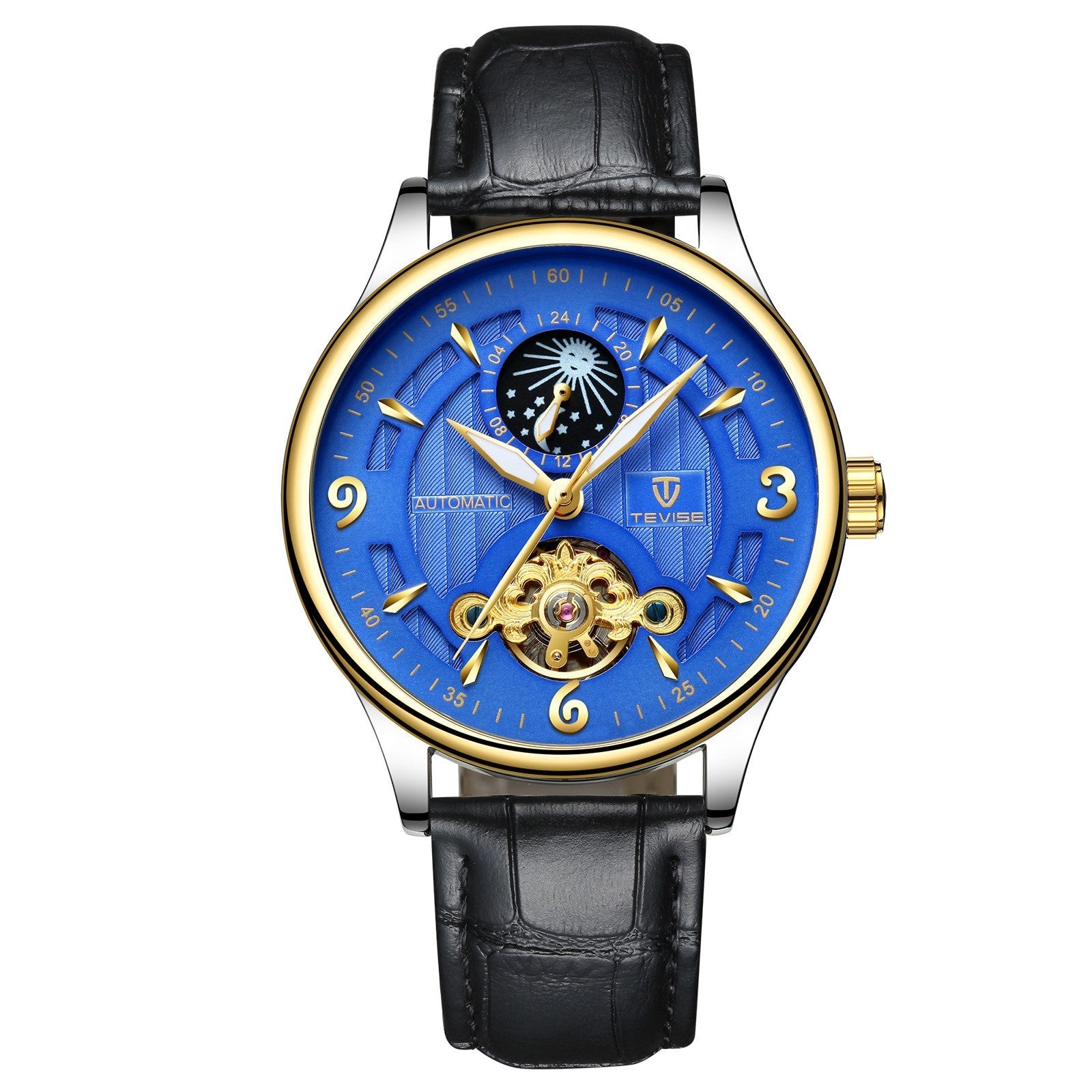 Leather Strap Men's Automatic Mechanical Watch