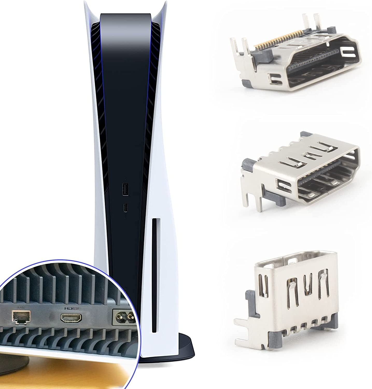 5 Pack OEM HDMI Port Connector Socket Replacement For Sony PlayStation