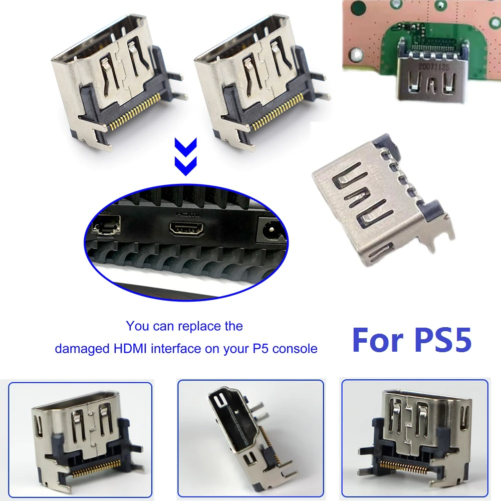 5 Pack OEM HDMI Port Connector Socket Replacement For Sony PlayStation