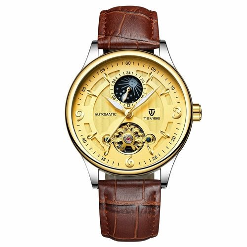 Leather Strap Men's Automatic Mechanical Watch