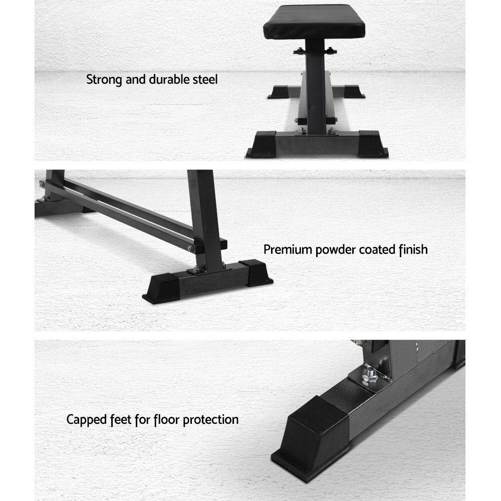 Everfit Weight Bench Flat Bench Press Home Gym Equipment 300kg