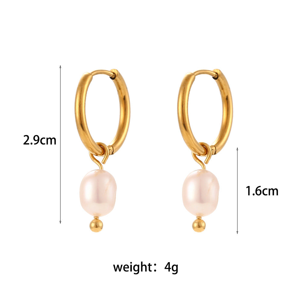 European and American Ins Fashion Simple Accessible Luxury Earrings